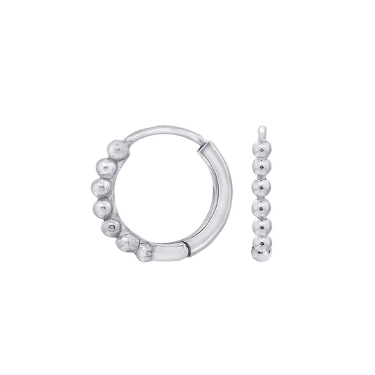 Ball Huggie Hoop Earrings JEE18597