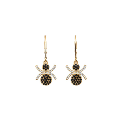 Halloween Spider Drop Leverback Earrings JEE24634