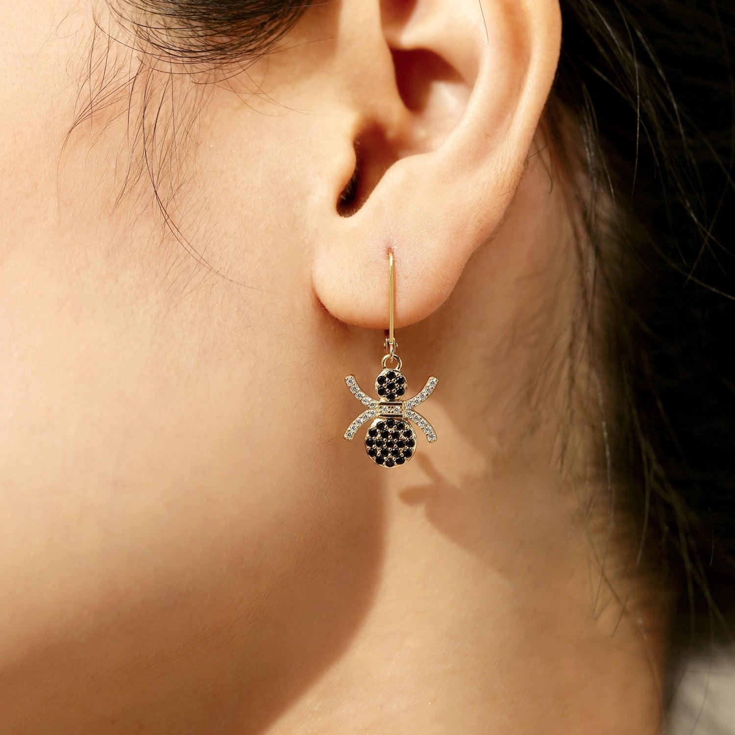 Halloween Spider Drop Leverback Earrings JEE24634