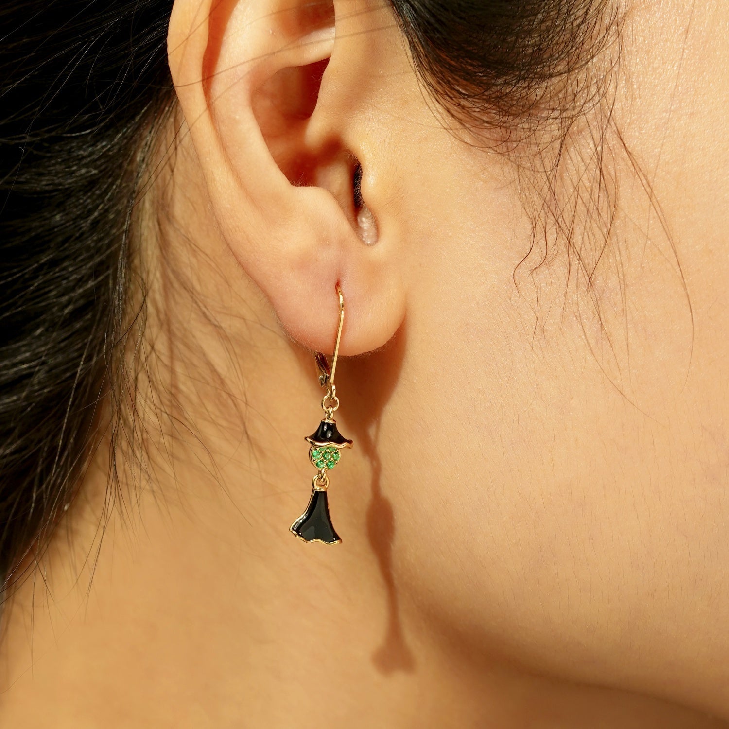 Halloween Dangle Ghost Leverback Earrings JEE24635