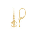 Christmas Reindeer Drop Leverback Earrings JEE24647