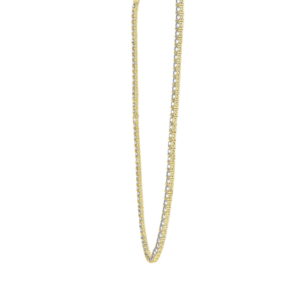 5mm Round-Cut Tennis Necklace, 17"