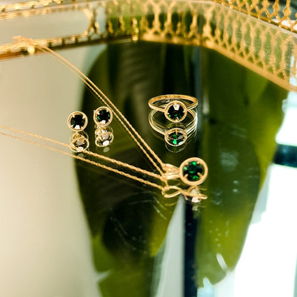 10k gold filled chain Birthstone Pendant Necklace