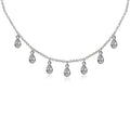 Drop Pear Station Necklace