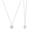 1 Cttw Princess Pendant with Chain