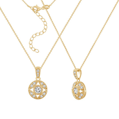 Hollow Antique Pendant Necklace_4