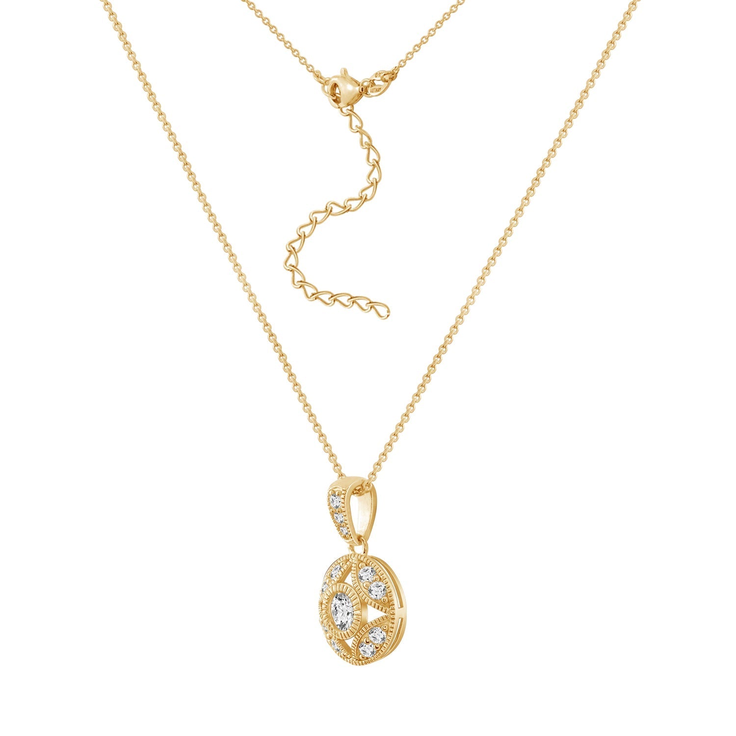 Hollow Antique Pendant Necklace_6