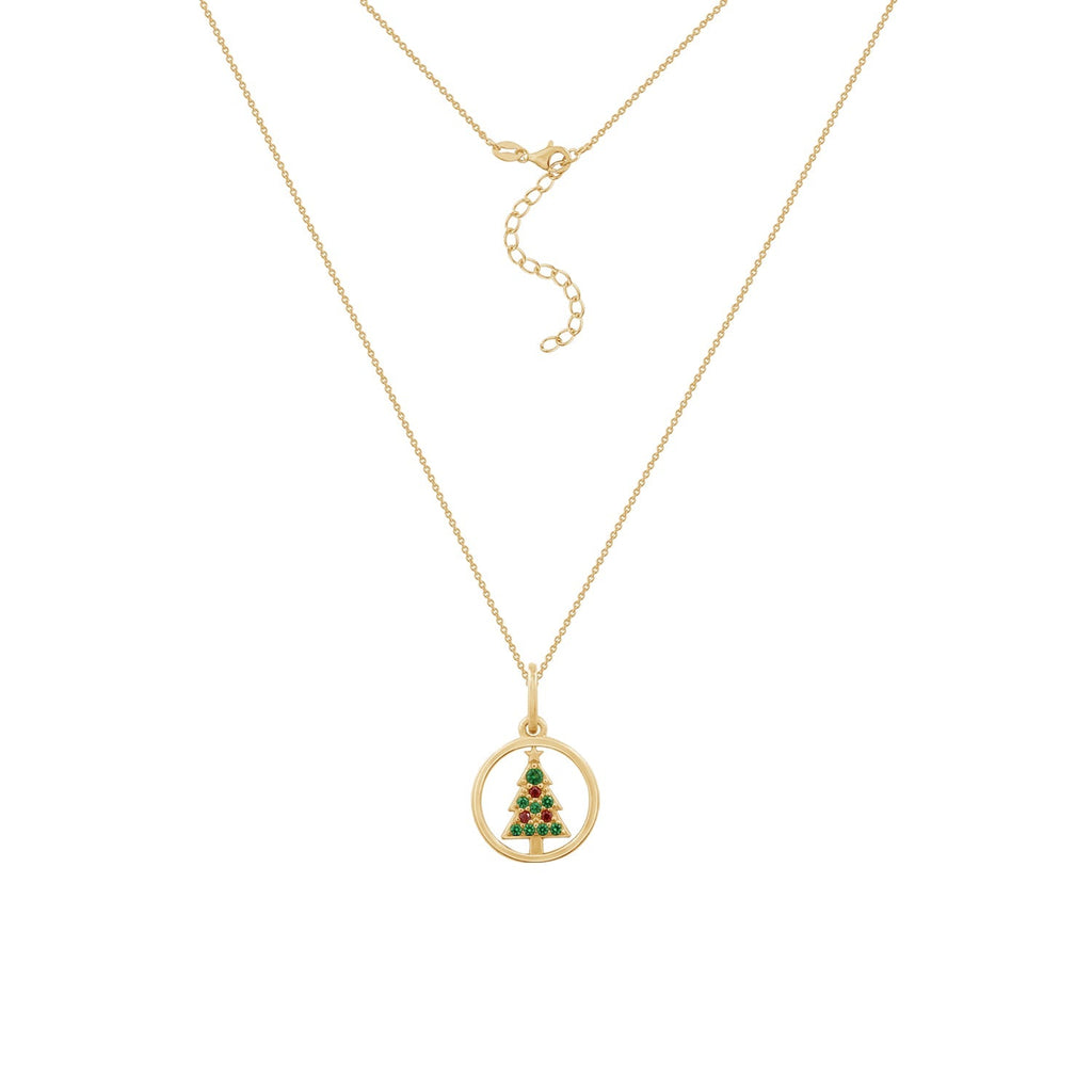 Christmas Tree Pendant Necklace JEP24637