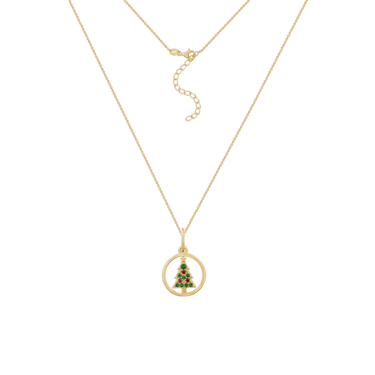 Christmas Tree Pendant Necklace JEP24637