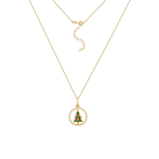 Christmas Tree Pendant Necklace JEP24637