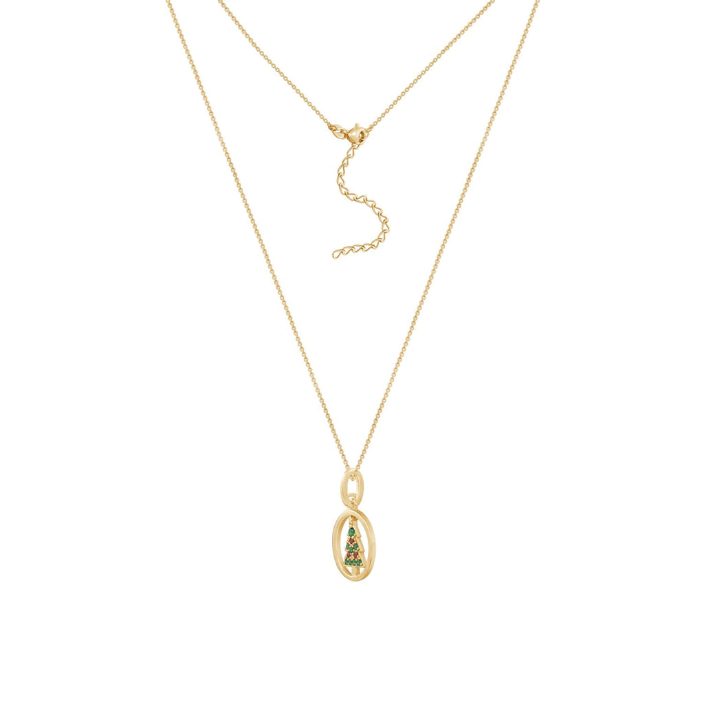 Christmas Tree Pendant Necklace JEP24637