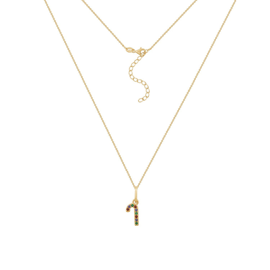 Christmas Candy Cane Pendant Necklace JEP24639