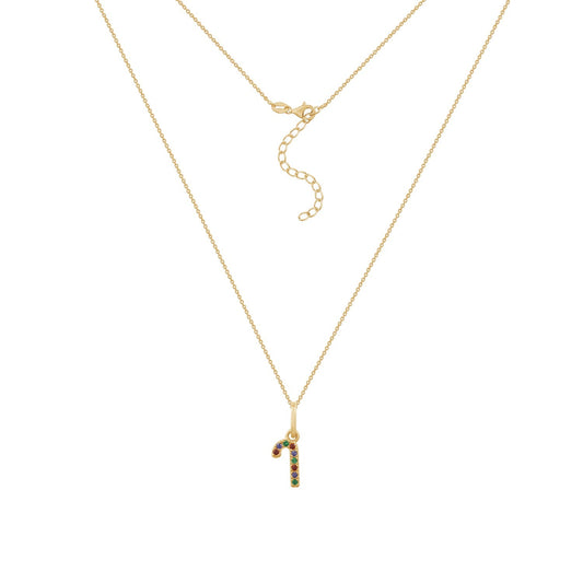 Christmas Candy Cane Pendant Necklace JEP24639