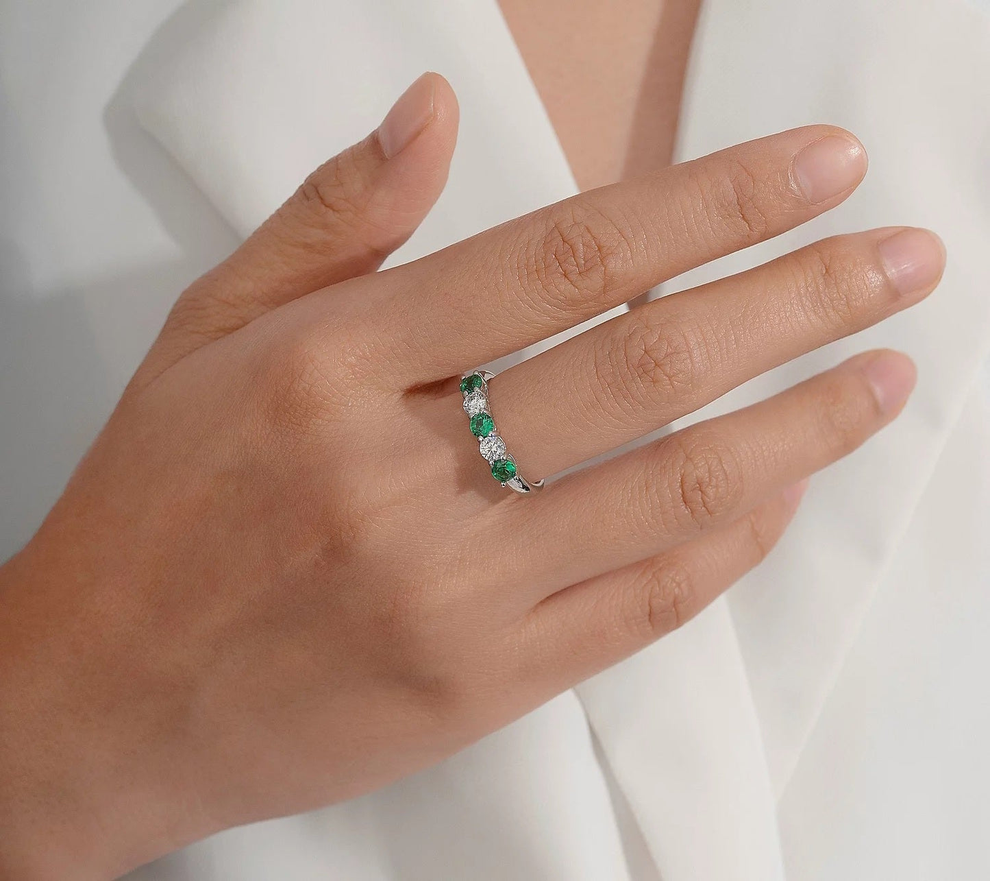 1 cttw Round Cut 5 Stone Ring