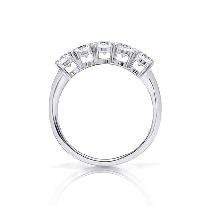 1 cttw Round Cut 5 Stone Ring
