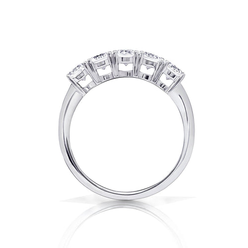 1 cttw Round Cut 5 Stone Ring