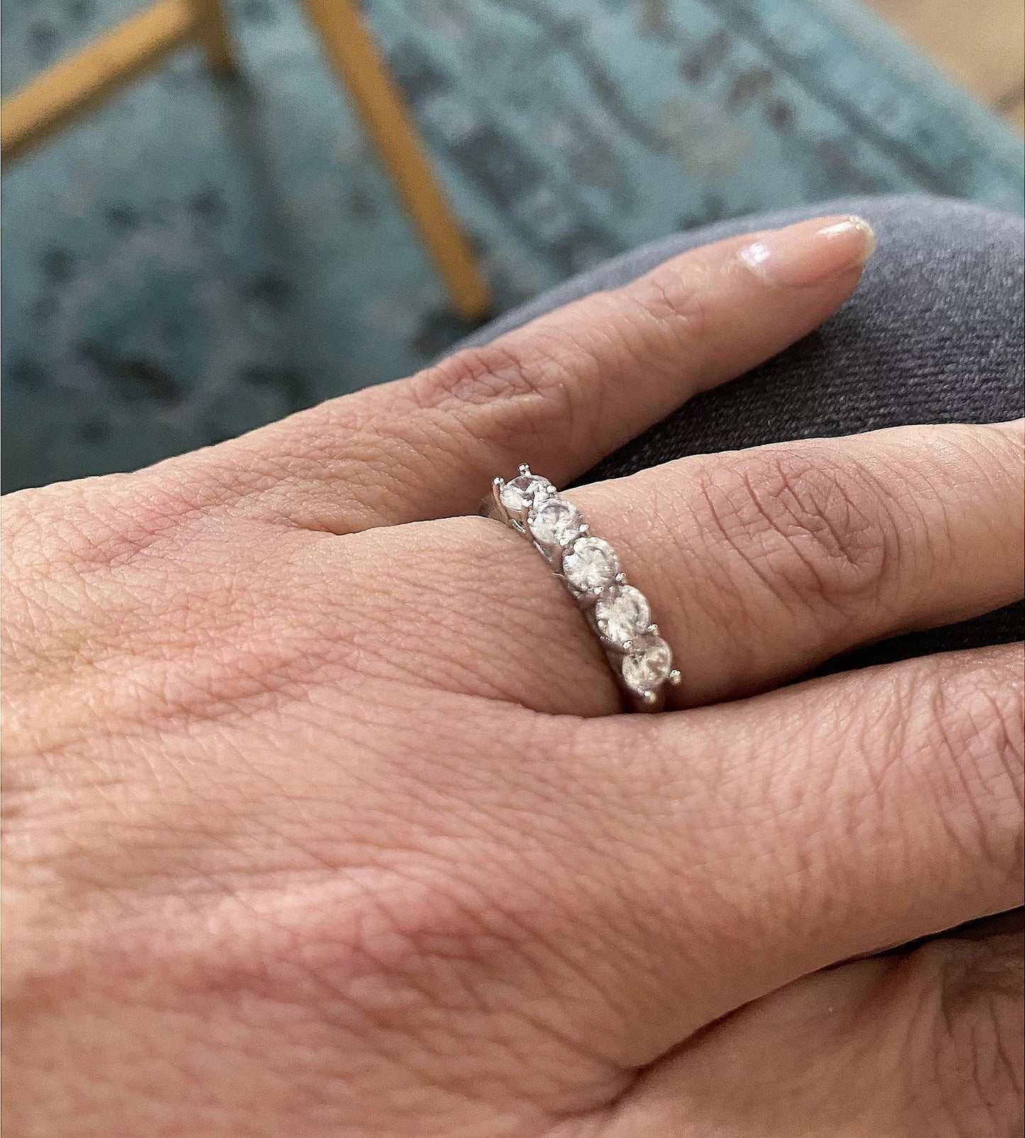 1 cttw Round Cut 5 Stone Ring