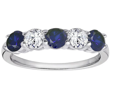 1 cttw Round Cut 5 Stone Ring