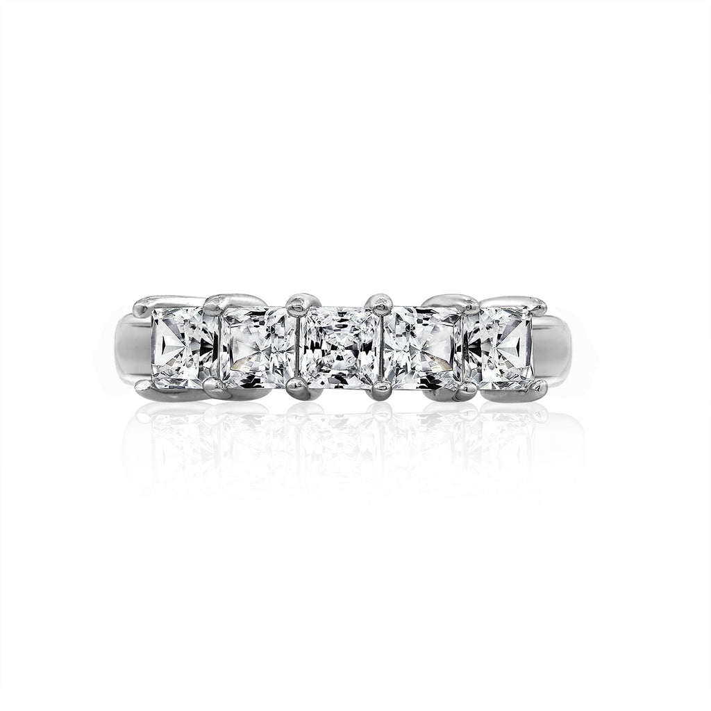 Princess Cut Five Stone Ring