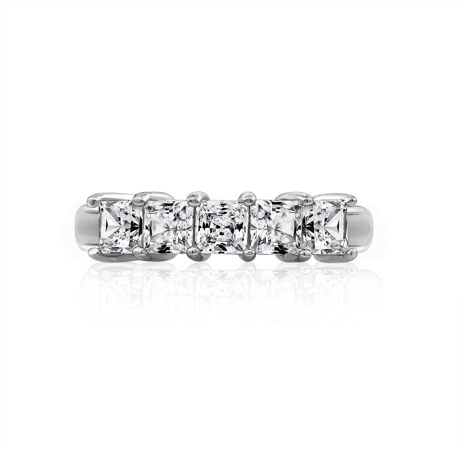 Princess Cut Five Stone Ring