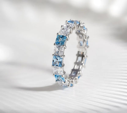 4.90 cttw Princess Cut Eternity Ring