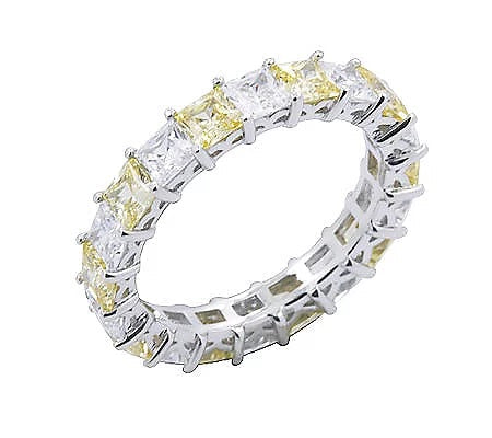 4.90 cttw Princess Cut Eternity Ring