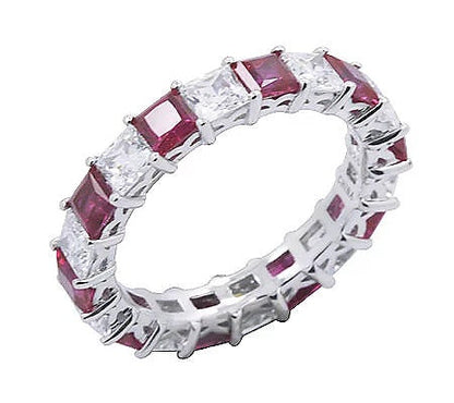 4.90 cttw Princess Cut Eternity Ring