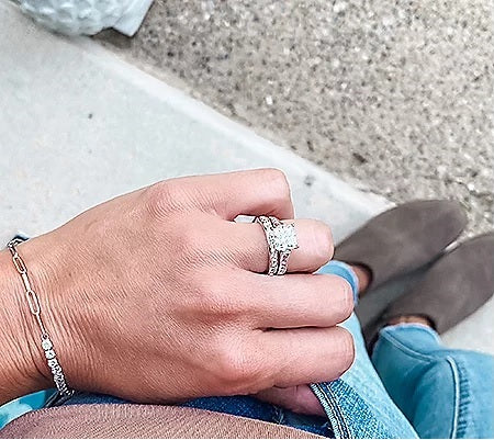 Princess Cut Wedding Set