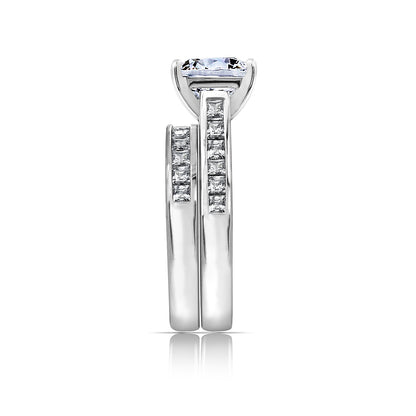 Princess Cut Wedding Set