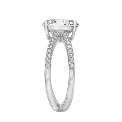 X Split Shank Oval Solitaire Ring JER18722