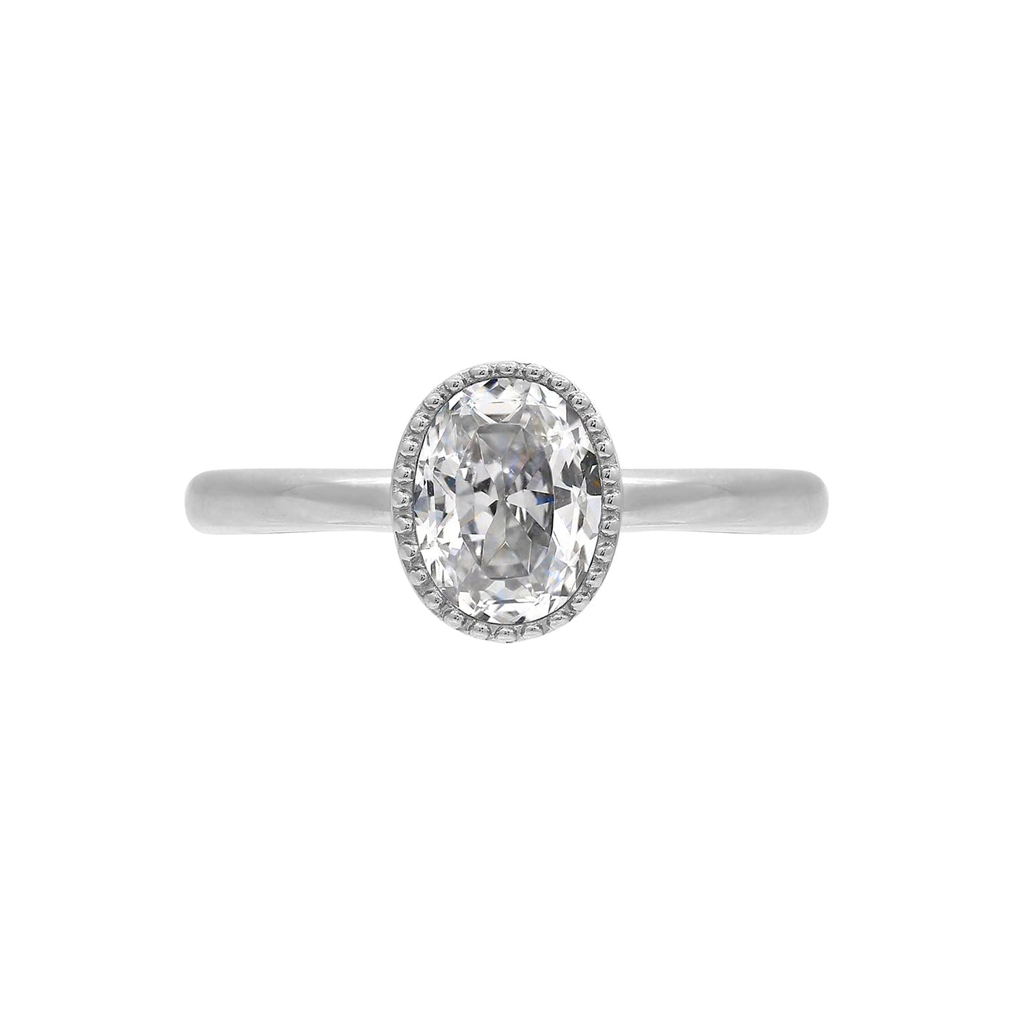 1.5 cttw Oval Cut Solitare Ring
