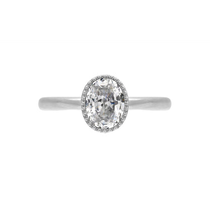 1.5 cttw Oval Cut Solitare Ring