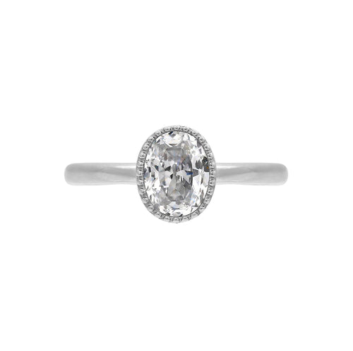 1.5 cttw Oval Cut Solitare Ring