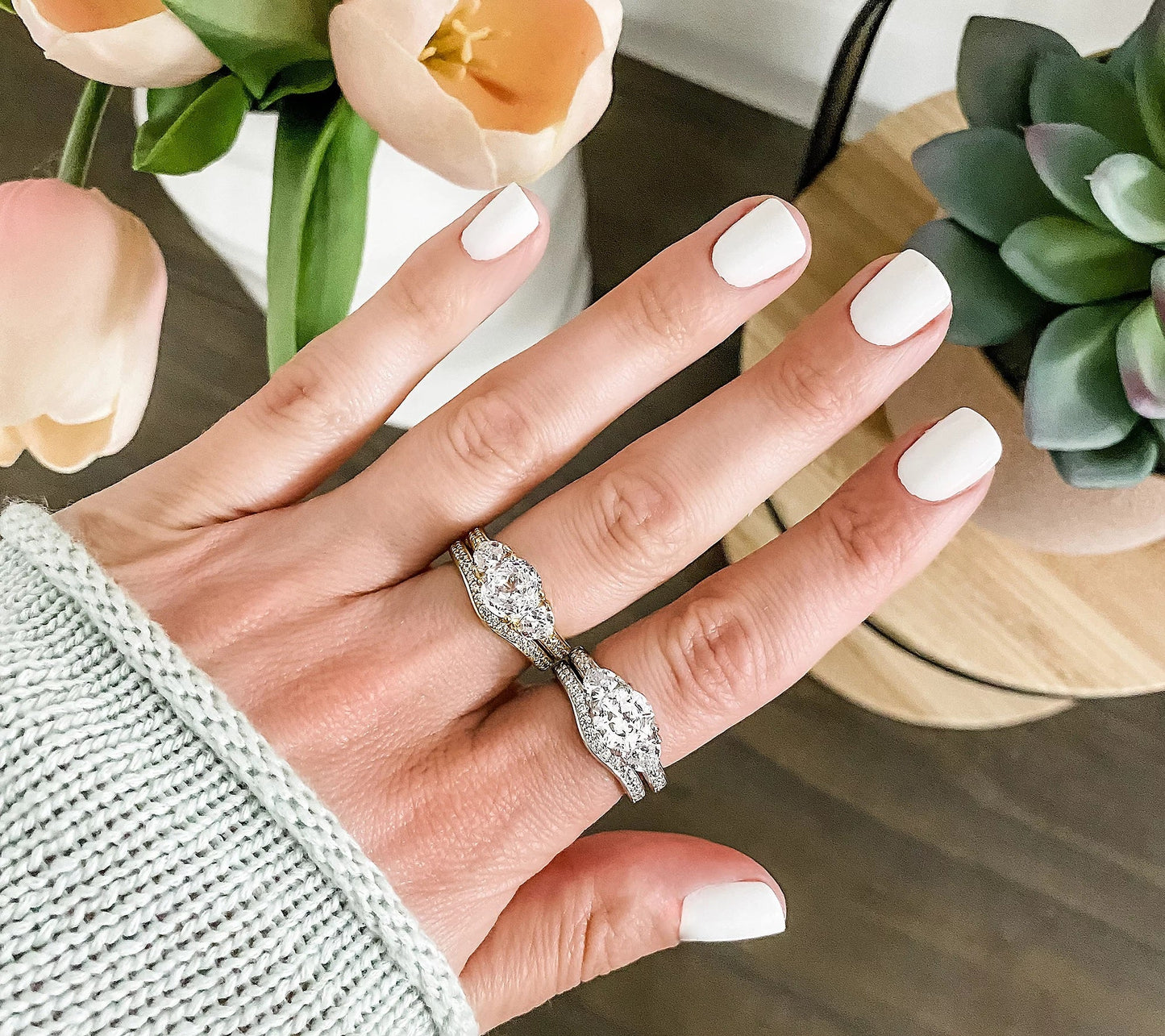 3.35 cttw Bridal Ring Set