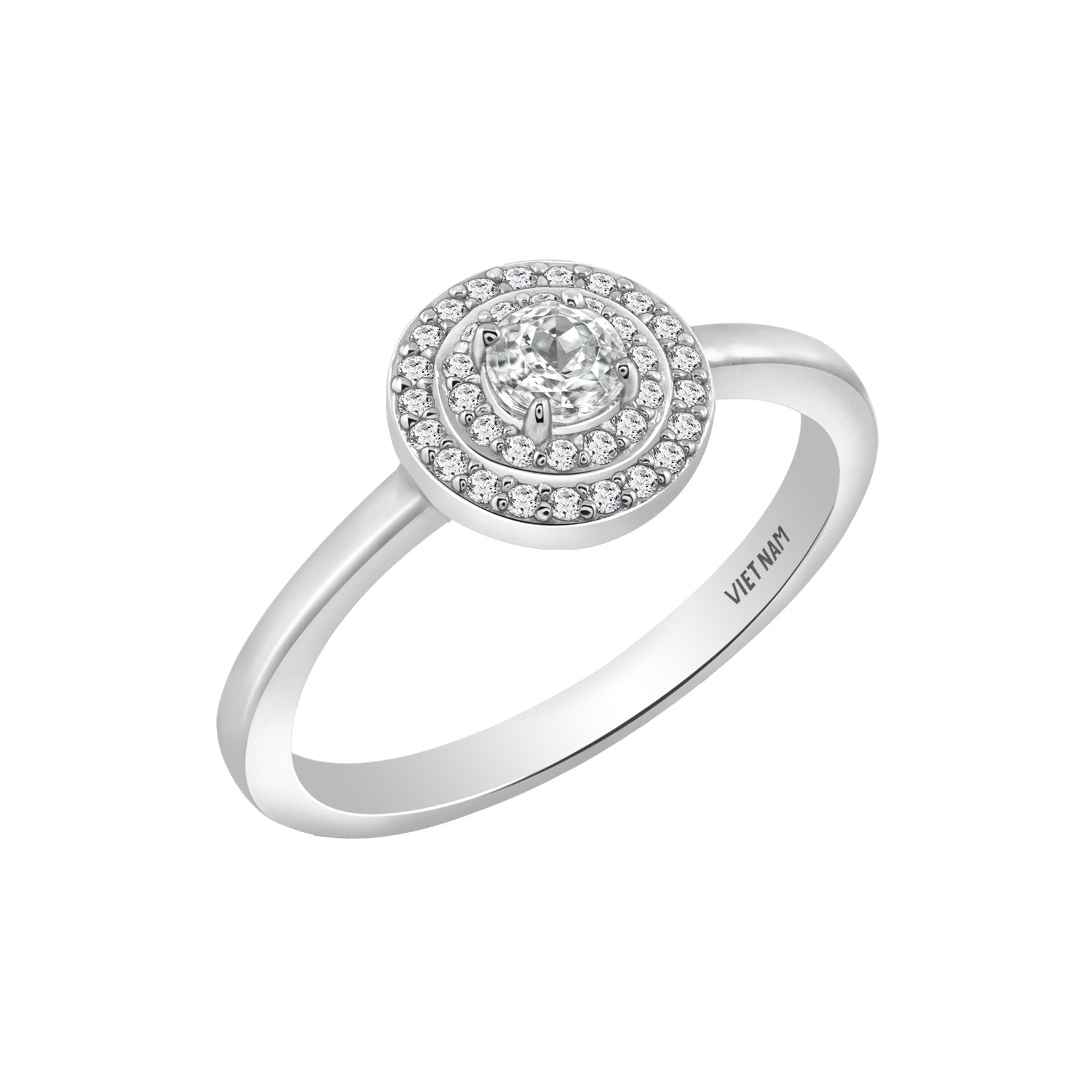 Double Halo Ring