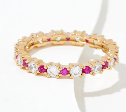 Alternating Size Round Band Ring