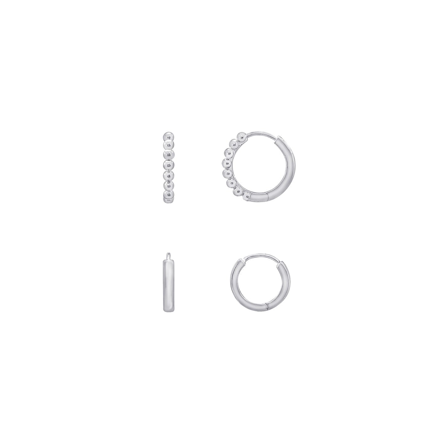 Huggie Set Hoop Earrings JES18732