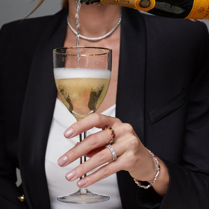 Diagonal Baguette Eternity Band Ring