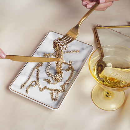 Pave Flat Oval Link Chain