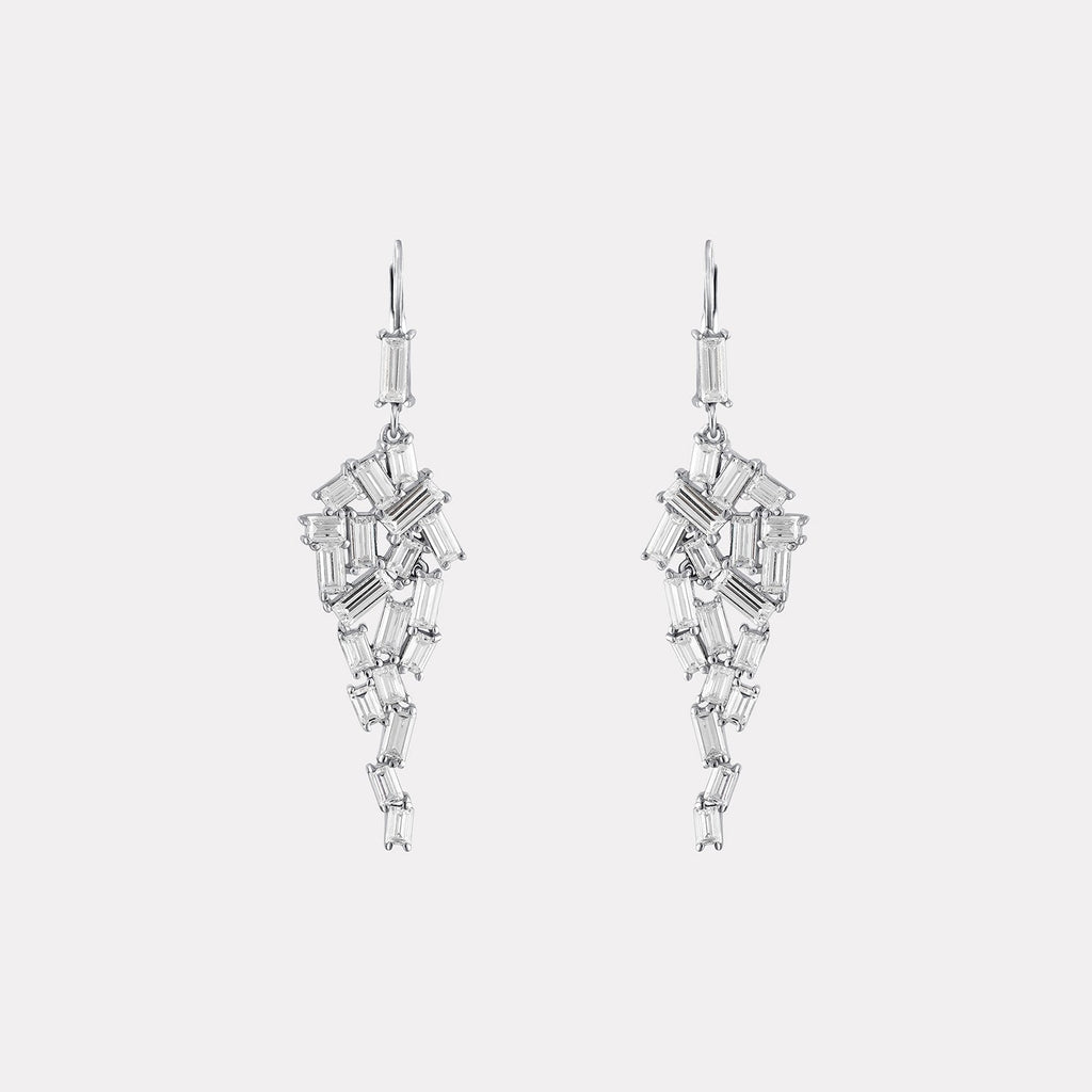 Baguette Cascade Earrings