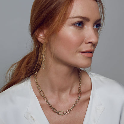 Figaro Chain Link Necklace