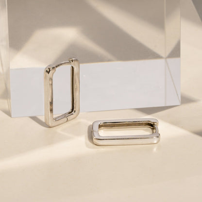 Rectangular Hoop Earrings