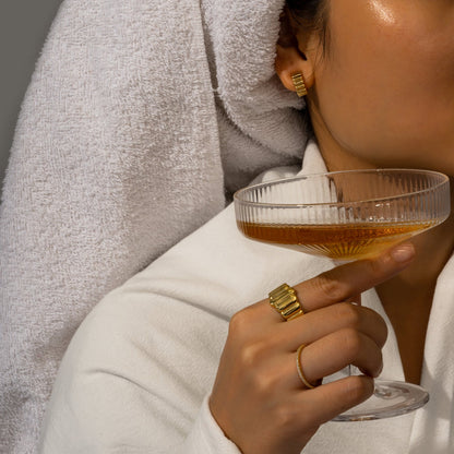 Padding Huggie Hoop Earrings