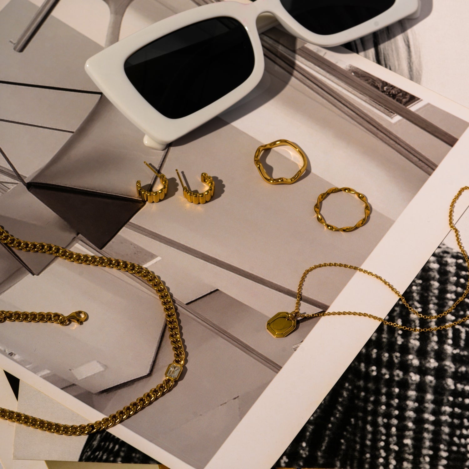 Square Tag Necklace