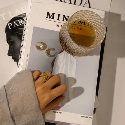 Padding Huggie Hoop Earrings