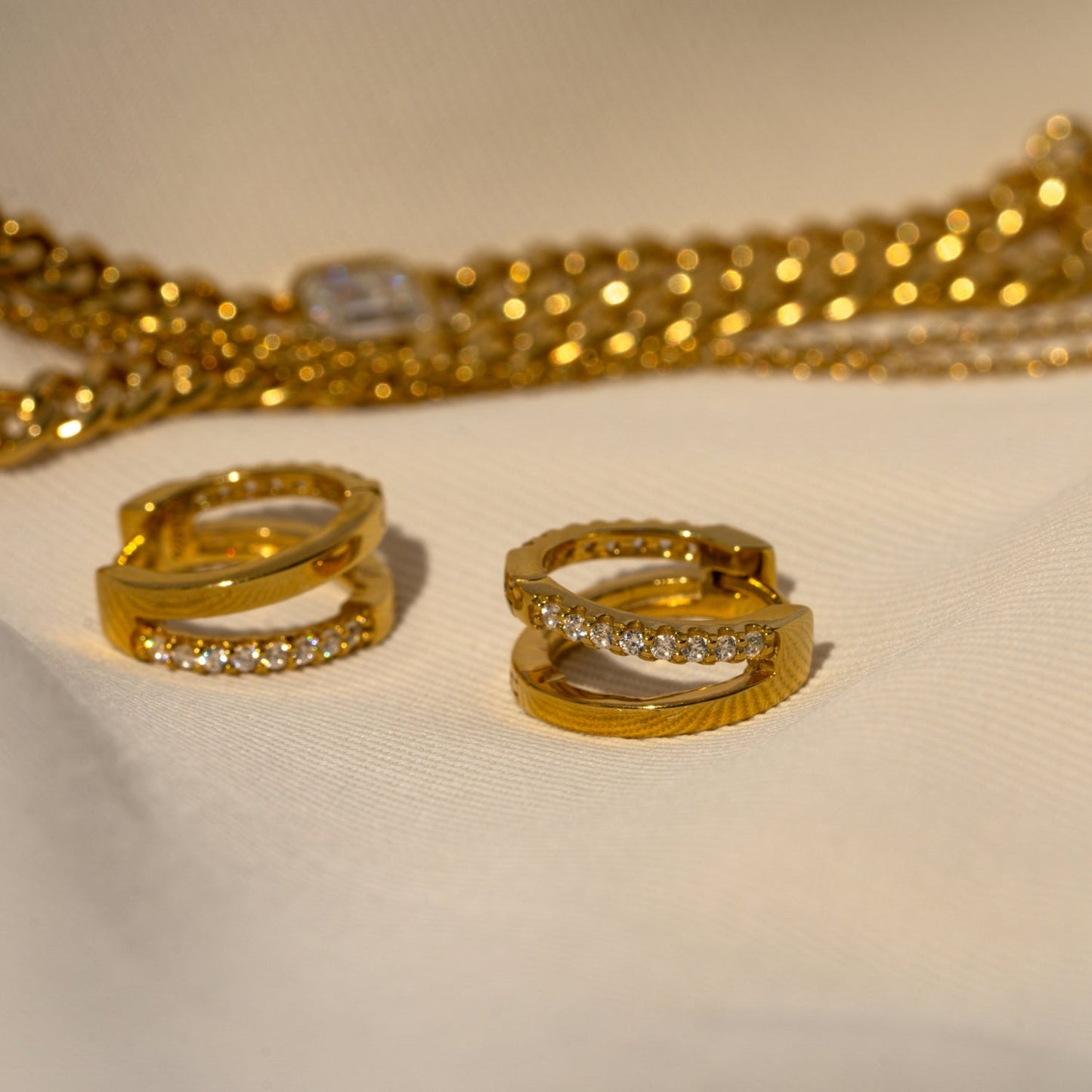 Double Split Hoop Earrings