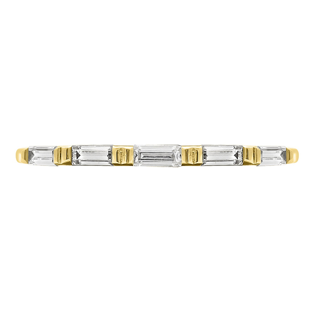 Ring Bar - Linear Baguette Band Ring