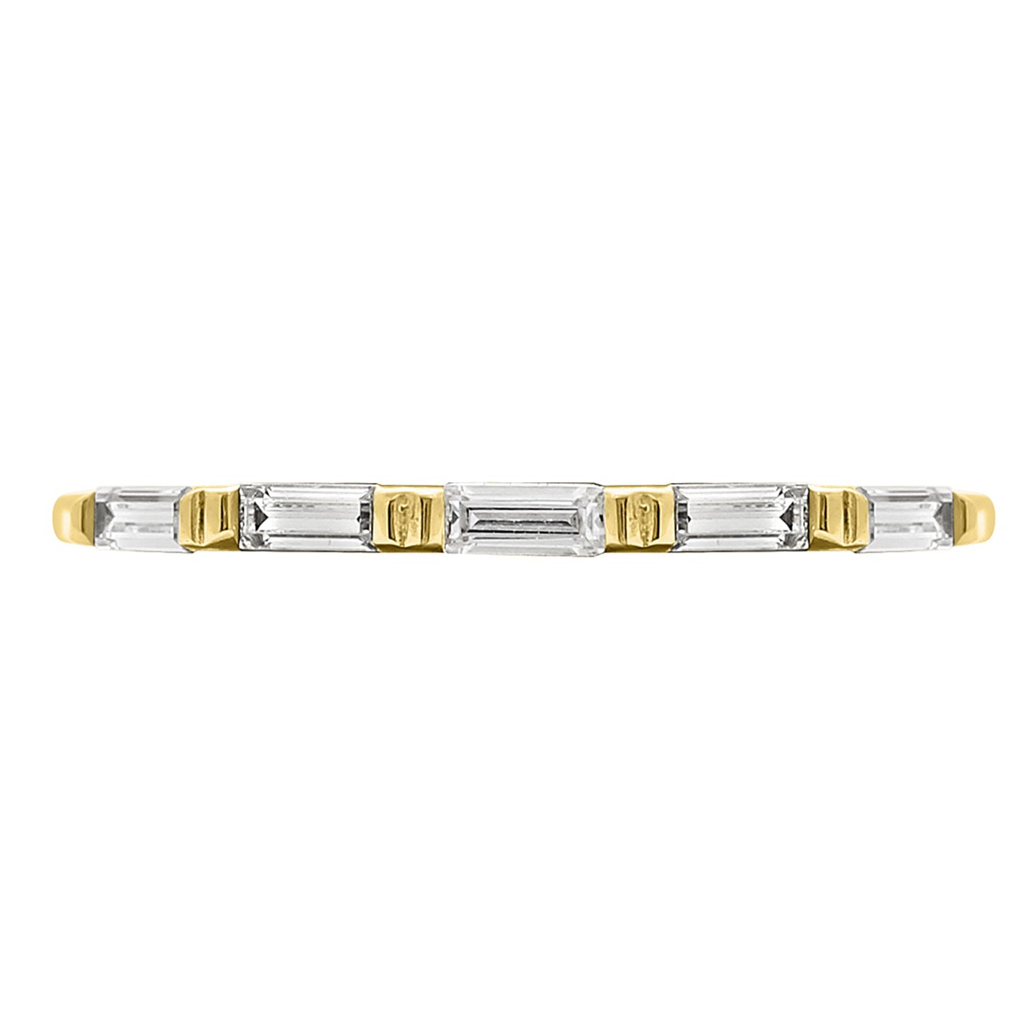 Ring Bar - Linear Baguette Band Ring