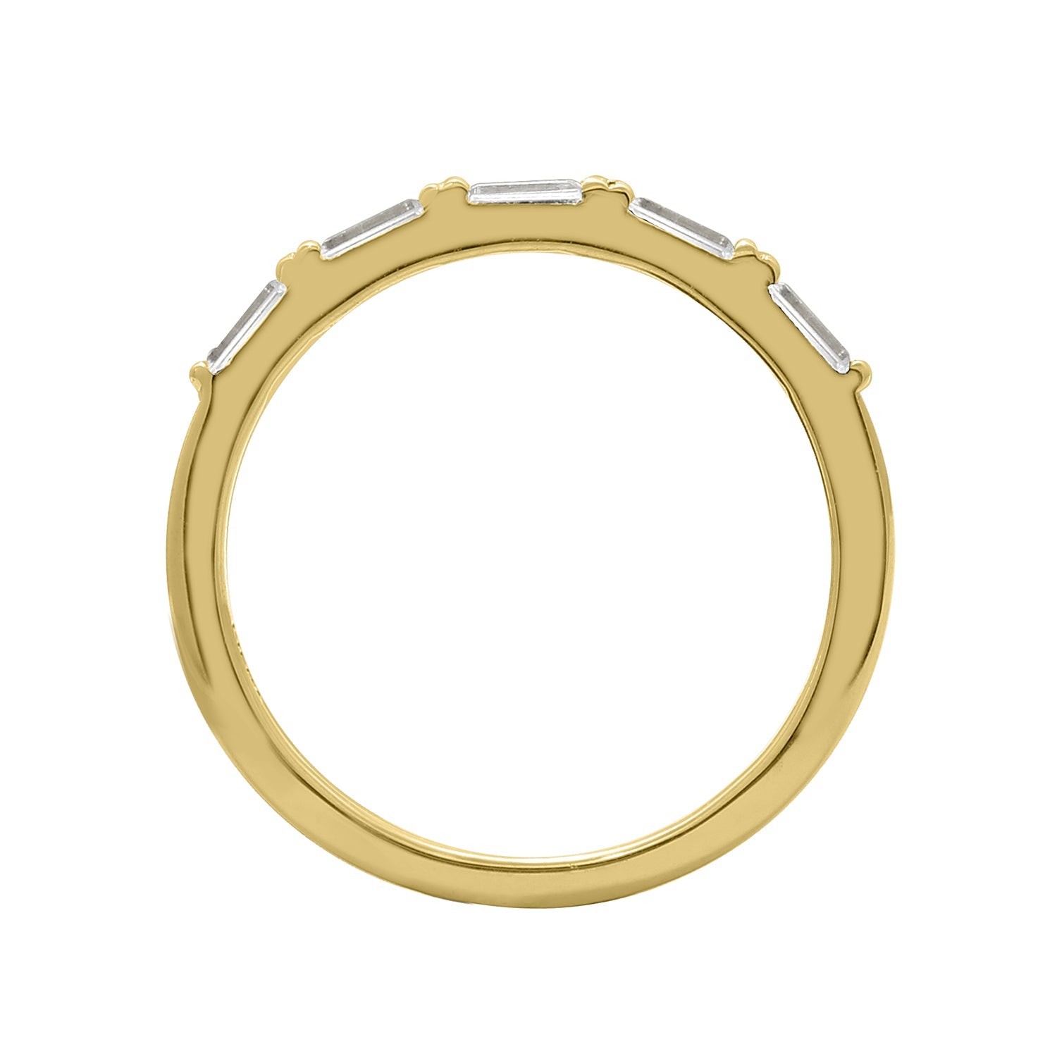Ring Bar - Linear Baguette Band Ring
