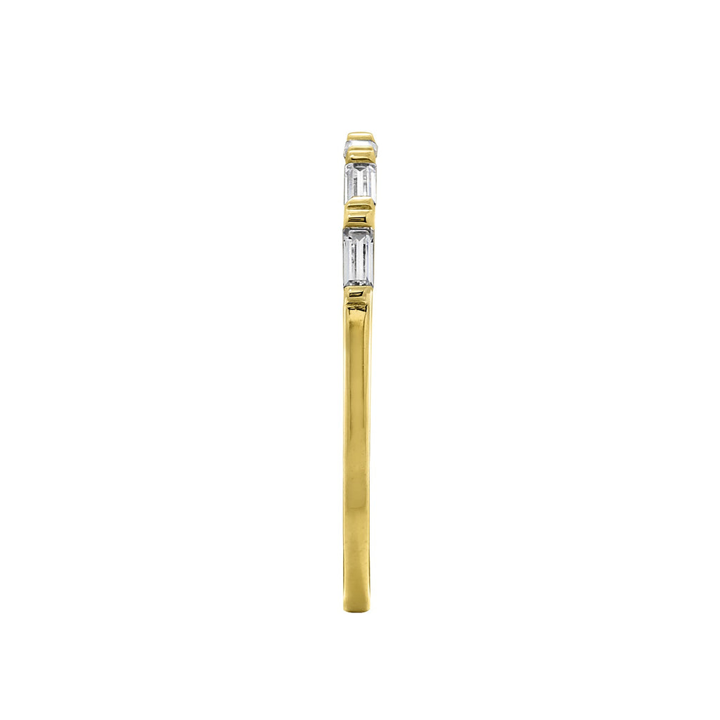 Ring Bar - Linear Baguette Band Ring